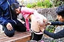 山ガール 野ションしてたら 見られてた！！ サンプル画像 10