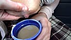 奥さん！母乳も出るのかよ！ 中川理沙（仮名） サンプル画像 6