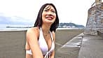 湘南ビーチで声をかけたビキニギャルが火照った身体をクールダウンさせる冷感ローションマッサージ体験！体温が下がるはずなのに【こっそり混ぜた】で性欲が覚醒！敏感になった乳首やクリをいじられガニ股失禁イキ潮噴射！快感に負けて自分からデカチン中出しをおねだりしちゃうなんて！～えりな編～ サンプル画像 1
