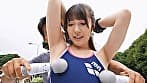 合宿中の水泳部巨乳女子大生 競泳水着を脱がせて背後からノンストップ乳首責め！敏感なおっぱいの先っちょをしつこく攻められ腰をクネらせて、人生初のビーチク失禁イキ潮！！発情オマ〇コを激ピスされたら中出しもすんなりOKしちゃう！？～まおちゃん編～ サンプル画像 14
