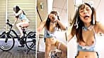【配信限定】人気 AV 女優が挑戦！オシッコ我慢潮吹き街中アクメ自転車がイクッ！ 天馬ゆい サンプル画像 8