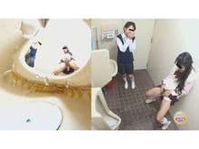 男子便所悪ノリ女子校生立ち小便 サンプル画像 2