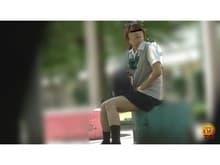 盗撮 街行く人にバレた!見られた!!恥ずかしい…路地裏おしっこ漏らし女子校生 サンプル画像 7