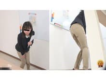 隠撮 OLプレゼン小便漏らし じわじわ染み渡るズボン、取引先の目の前なのに… サンプル画像 8