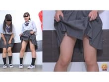 我慢出来なかった女学生のトイレ前 失態お漏らし サンプル画像 4