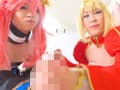 ネロ＆玉藻のシコシコ合戦同時射精！ サンプル画像 7