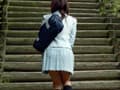 寒空の下校小便美少女 サンプル画像 8