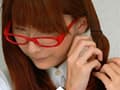 ロ○顔事務員のセクシー大噴射 サンプル画像 6