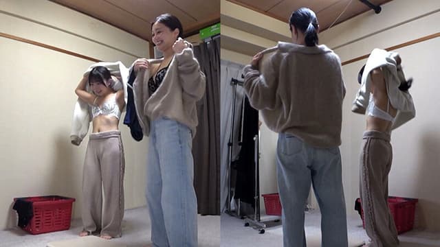 由良かなx雪奈真冬 姉御の個撮 神レズスク水 女が自らカメラを持ち可愛い女子の水着姿をじっとり撮影！親父の個撮ゆずりのハミ毛、ジョリワキ等のフェチ接写はもちろん女に撮られる恥ずかしい放尿やローション密着やレズSEXを完全着衣で楽しむレズハメ撮りAV サンプル画像 1