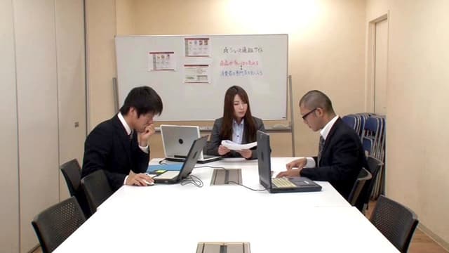 射精公衆便女 催●凌●オフィス 波多野結衣 瀬名あゆむ サンプル画像 1