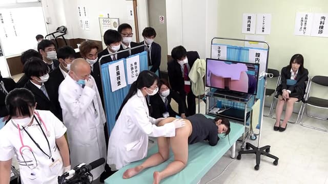 羞恥！男女社員合同全裸OL健康診断～安藤もあ編～ サンプル画像 15