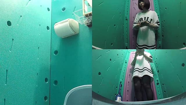 美少女厳選 花火大会仮設トイレハイビジョン高画質3カメ盗撮 サンプル画像 11