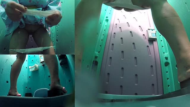 美少女厳選 花火大会仮設トイレハイビジョン高画質3カメ盗撮 サンプル画像 18