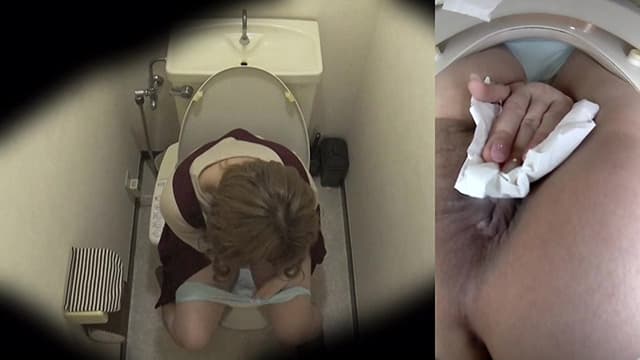 デパート女子トイレ放尿オナニー盗撮 サンプル画像 15