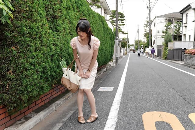 帰り道で目撃！我慢できない隣の美人妻の野外放尿 羞恥に悶える姿にたまらず突き挿しザーメン注入！！ 20人8時間 サンプル画像 16
