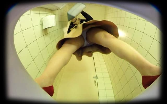 【VR】公衆トイレ 放尿観察 サンプル画像 10