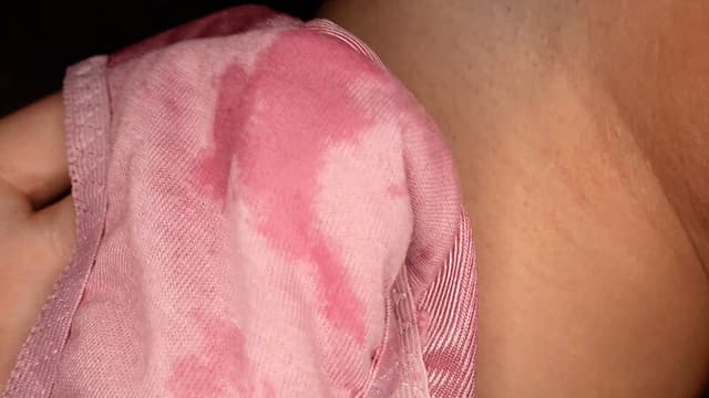 下着買取りサイトで知り合ったあかりちゃんの使用済み下着 皆瀬あかり サンプル画像 15