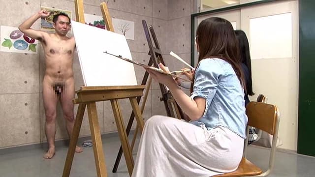 女子大生美術部員のモデルになった男が受けた屈辱的な行為 サンプル画像 7