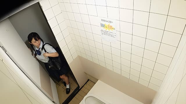 女子〇生 下校中公衆トイレ性活（オナニー）記録 ＃3 サンプル画像 1