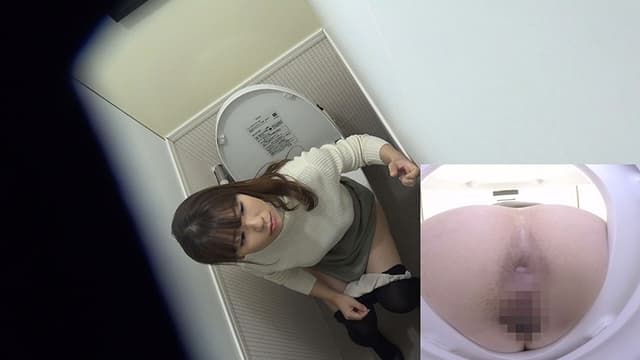 ショッピングモール女子トイレ放尿オナニー盗撮 サンプル画像 18