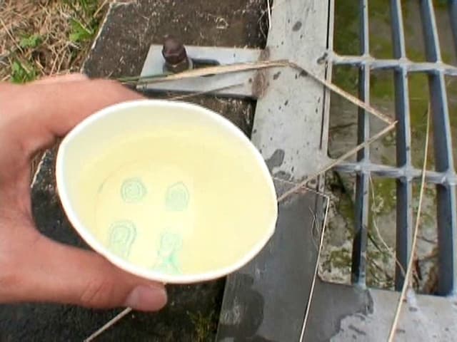突撃！オシッコをガマンできず木陰で放尿してるお姉さんに大胆不敵なイタズラ！！ サンプル画像 7