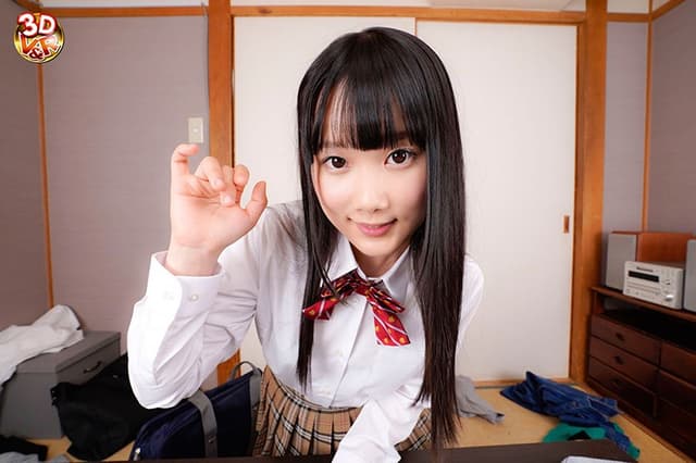 【VR】【2作品収録お買い得版】ニーハイ制服姿の妹が見せつける絶対領域にフル勃起！「お兄ちゃんエッチしよ…」コッソリ囁かれ超危険！1m以内にいる母に隠れてイチャイチャベロキス/ニーハイ脚コキ/濃厚フェラ！禁断の近親相姦生中出しSEX！… サンプル画像 13