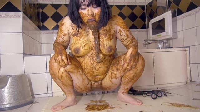 ぽちゃスカ大便おなにぃ サンプル画像 19